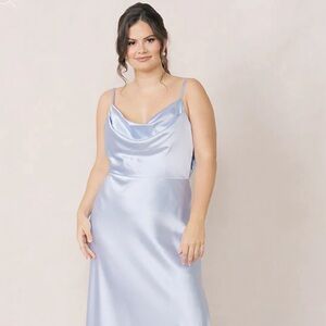 Revelry Nadia Satin Dress in Blushing Bride Size 12